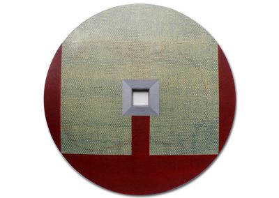 "colour disc Nr.1" von Peter Dittmar | 2017 | Foto (Öl auf Holz, D: 100 cm) | 200 € (Foto) | Kunstverein Traunstein